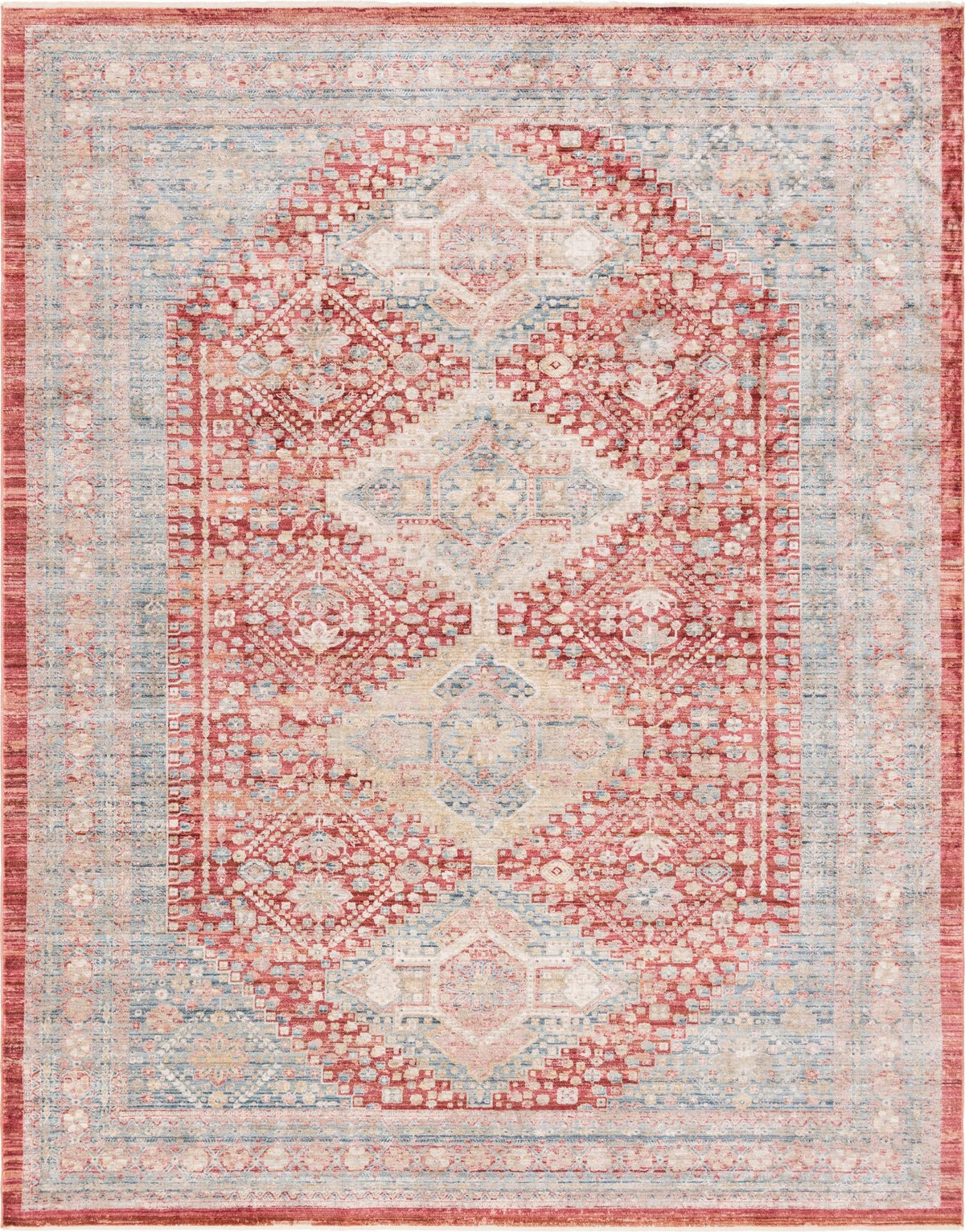 Regal Estates Collection Area Rug - Majesty Rectangle Red  lifestyle 4
