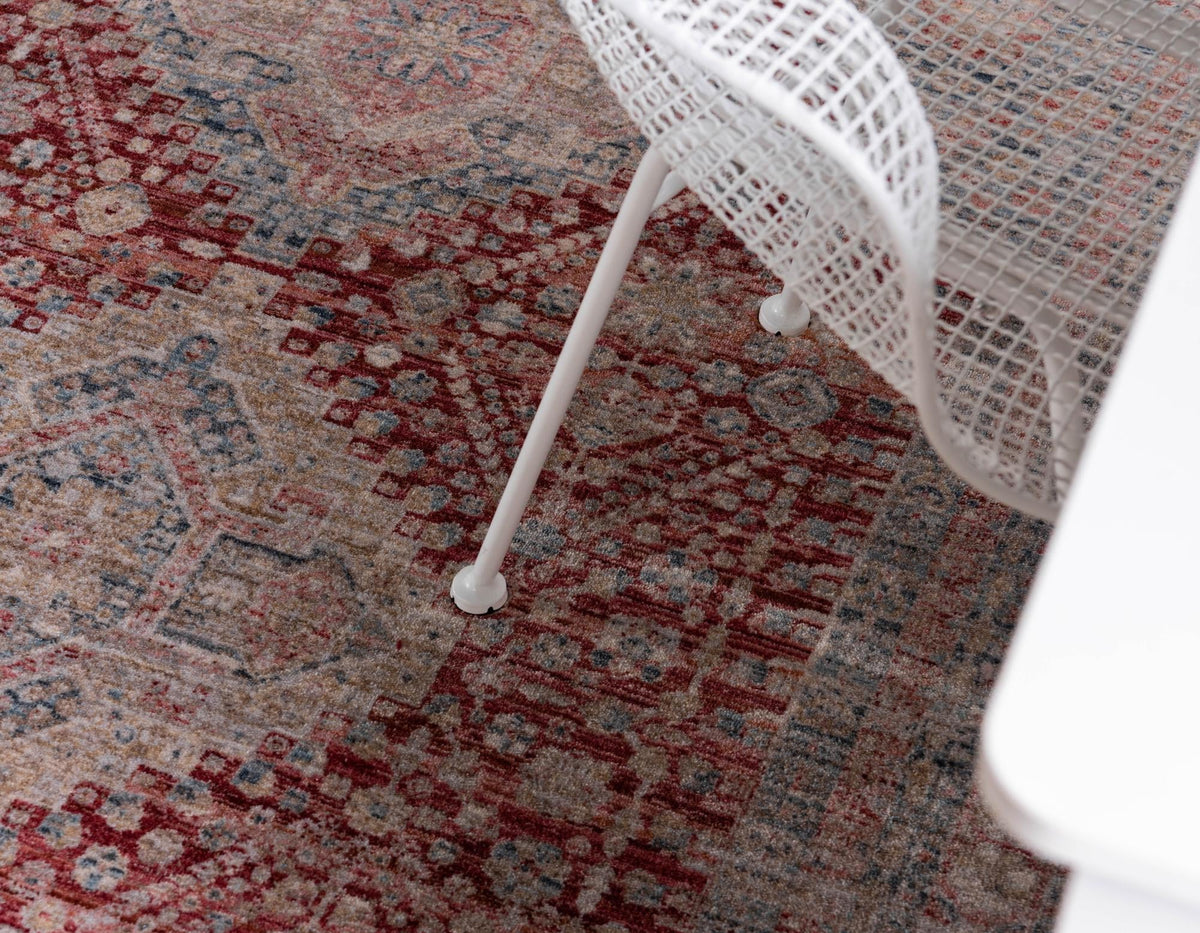 Regal Estates Collection Area Rug - Majesty Rectangle Red  lifestyle 22