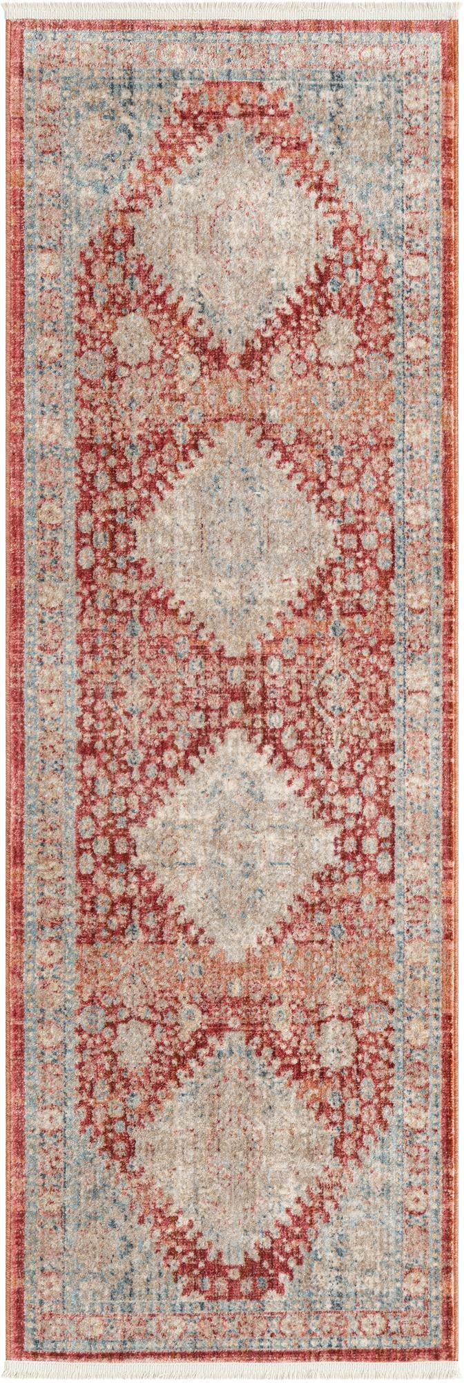 Regal Estates Collection Area Rug - Majesty Runner Red  lifestyle 57