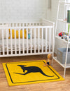 Fun Time Rugs Collection Area Rug -  Wonderland Square Yellow  lifestyle 2
