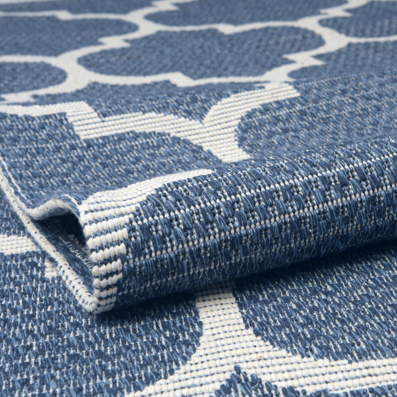 Savannah Elegance Collection Area Rug - Tybee Rectangle Navy Blue  lifestyle 17