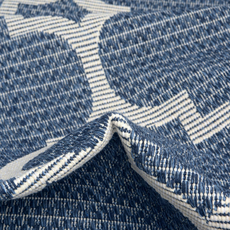 Savannah Elegance Collection Area Rug - Tybee Rectangle Navy Blue  lifestyle 23