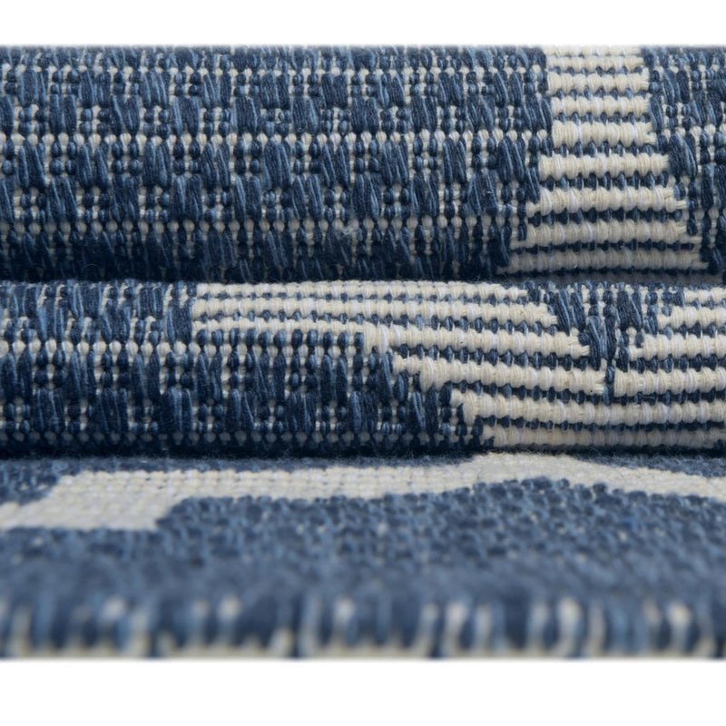 Savannah Elegance Collection Area Rug - Tybee Rectangle Navy Blue  lifestyle 38