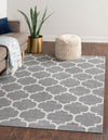 Savannah Elegance Collection Area Rug - Tybee Rectangle Dark Gray  lifestyle 4