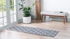 Savannah Elegance Collection Area Rug - Tybee Runner Dark Gray  lifestyle 48