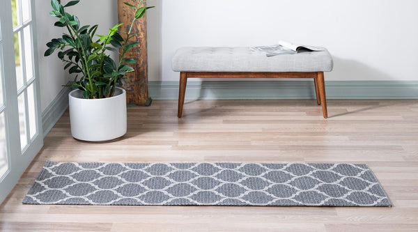 Savannah Elegance Collection Area Rug - Tybee Runner Dark Gray  lifestyle 50