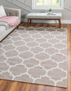 Savannah Elegance Collection Area Rug - Tybee Rectangle Taupe  lifestyle 8