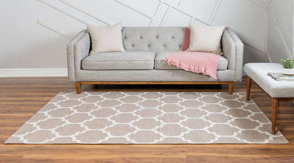 Savannah Elegance Collection Area Rug - Tybee Rectangle Taupe  lifestyle 20