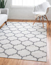 Savannah Elegance Collection Area Rug - Tybee Rectangle Ivory  lifestyle 9