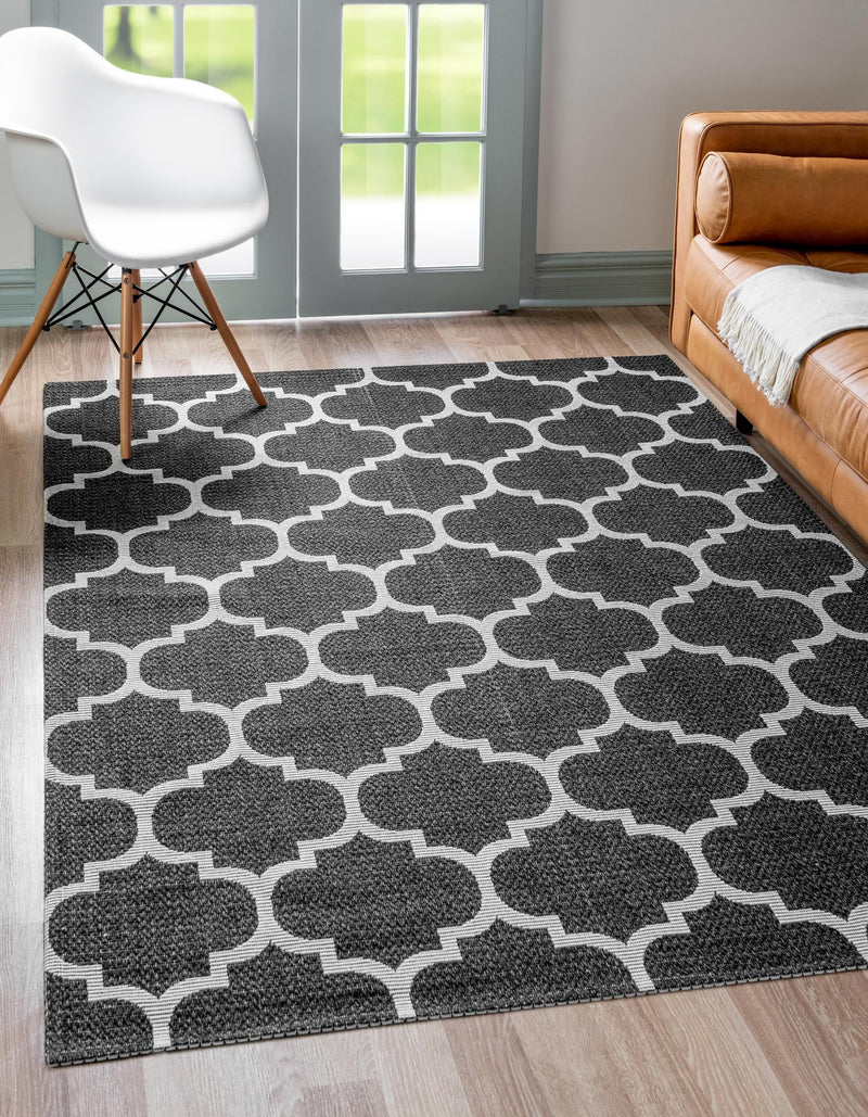 Savannah Elegance Collection Area Rug - Tybee Rectangle Black  lifestyle 10