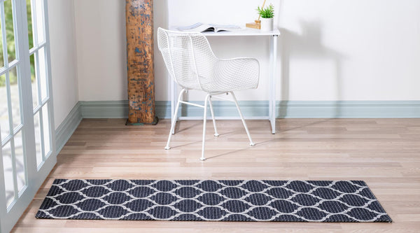 Savannah Elegance Collection Area Rug - Tybee Runner Black  lifestyle 90