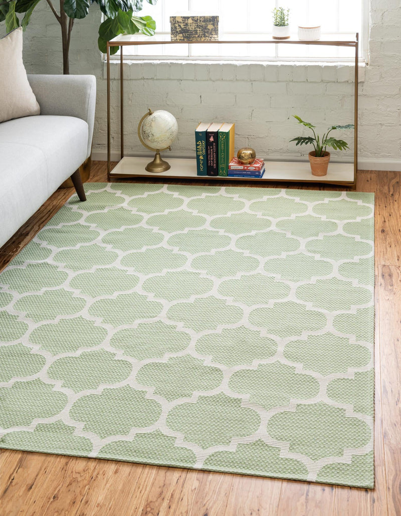 Savannah Elegance Collection Area Rug - Tybee Rectangle Green  lifestyle 6