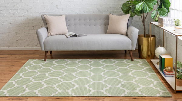 Savannah Elegance Collection Area Rug - Tybee Rectangle Green  lifestyle 12