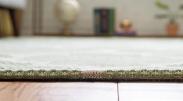 Savannah Elegance Collection Area Rug - Tybee Rectangle Green  lifestyle 15