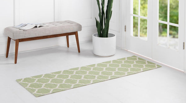 Savannah Elegance Collection Area Rug - Tybee Runner Green  lifestyle 85