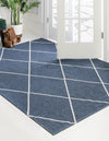 Savannah Elegance Collection Area Rug -  Skidaway Rectangle Navy Blue  lifestyle 10