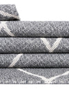 Savannah Elegance Collection Area Rug -  Skidaway Rectangle Dark Gray  lifestyle 51