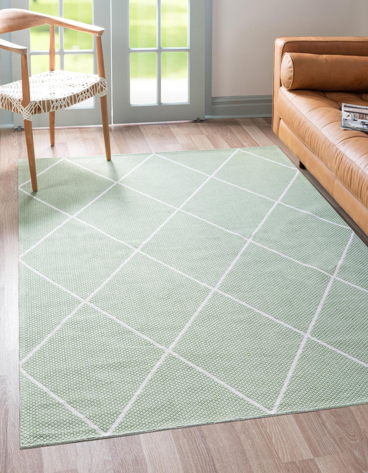 Savannah Elegance Collection Area Rug -  Skidaway Rectangle Green  lifestyle 3