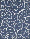 Savannah Elegance Collection Area Rug -  Ossabaw Rectangle Navy Blue  lifestyle 3