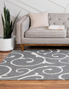 Savannah Elegance Collection Area Rug -  Ossabaw Rectangle Dark Gray  lifestyle 14