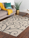 Savannah Elegance Collection Area Rug -  Ossabaw Rectangle Ivory  lifestyle 11