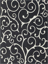 Savannah Elegance Collection Area Rug -  Ossabaw Rectangle Black Main