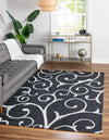 Savannah Elegance Collection Area Rug -  Ossabaw Rectangle Black  lifestyle 3