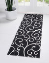 Savannah Elegance Collection Area Rug -  Ossabaw Runner Black  lifestyle 42