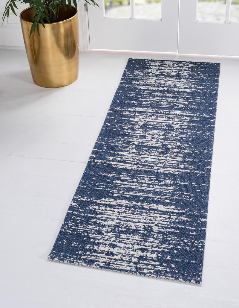 Savannah Elegance Collection Area Rug -  Cumberland Runner Navy Blue  lifestyle 42