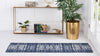 Savannah Elegance Collection Area Rug -  Cumberland Runner Navy Blue  lifestyle 48