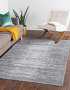 Savannah Elegance Collection Area Rug -  Cumberland Rectangle Dark Gray  lifestyle 4