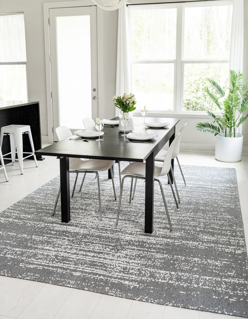 Savannah Elegance Collection Area Rug -  Cumberland Rectangle Dark Gray  lifestyle 8