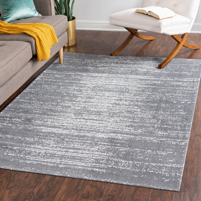 Savannah Elegance Collection Area Rug -  Cumberland Rectangle Dark Gray  lifestyle 27
