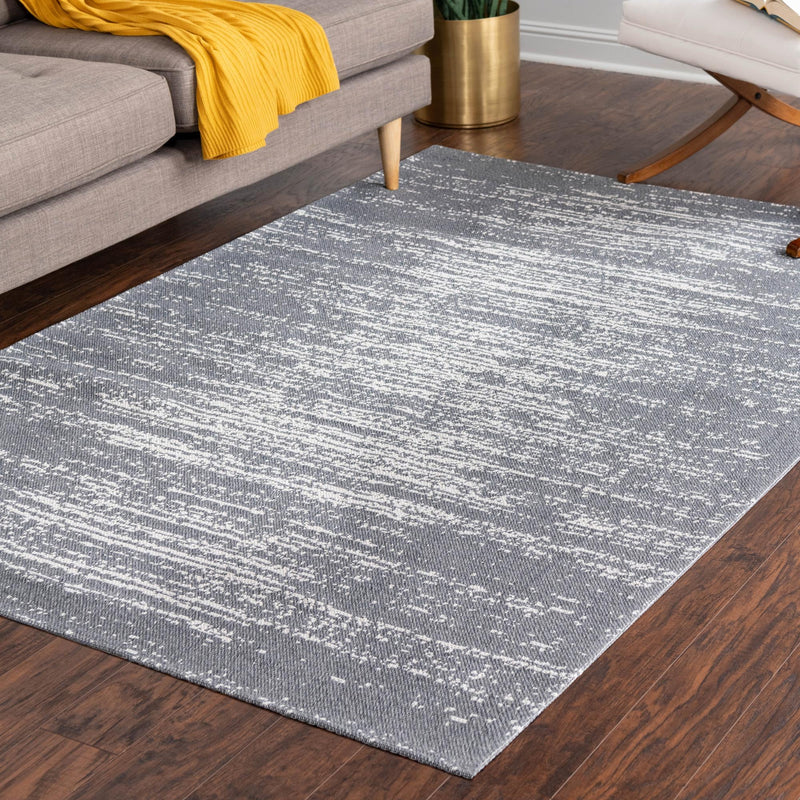Savannah Elegance Collection Area Rug -  Cumberland Rectangle Dark Gray  lifestyle 29