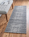 Savannah Elegance Collection Area Rug -  Cumberland Runner Dark Gray  lifestyle 32