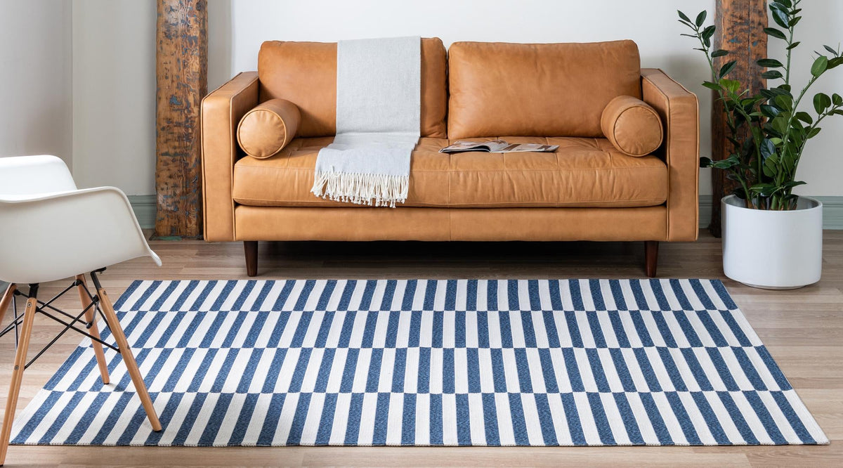 Savannah Elegance Collection Area Rug -  Jekyll Rectangle Navy Blue  lifestyle 12