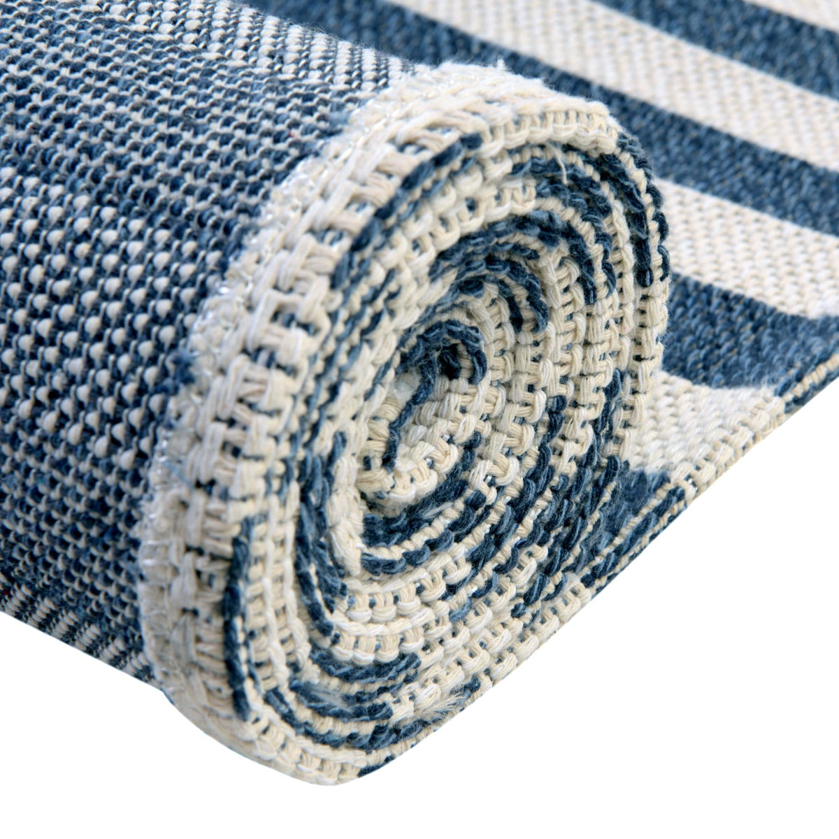 Savannah Elegance Collection Area Rug -  Jekyll Rectangle Navy Blue  lifestyle 37