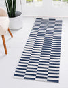 Savannah Elegance Collection Area Rug -  Jekyll Runner Navy Blue  lifestyle 53