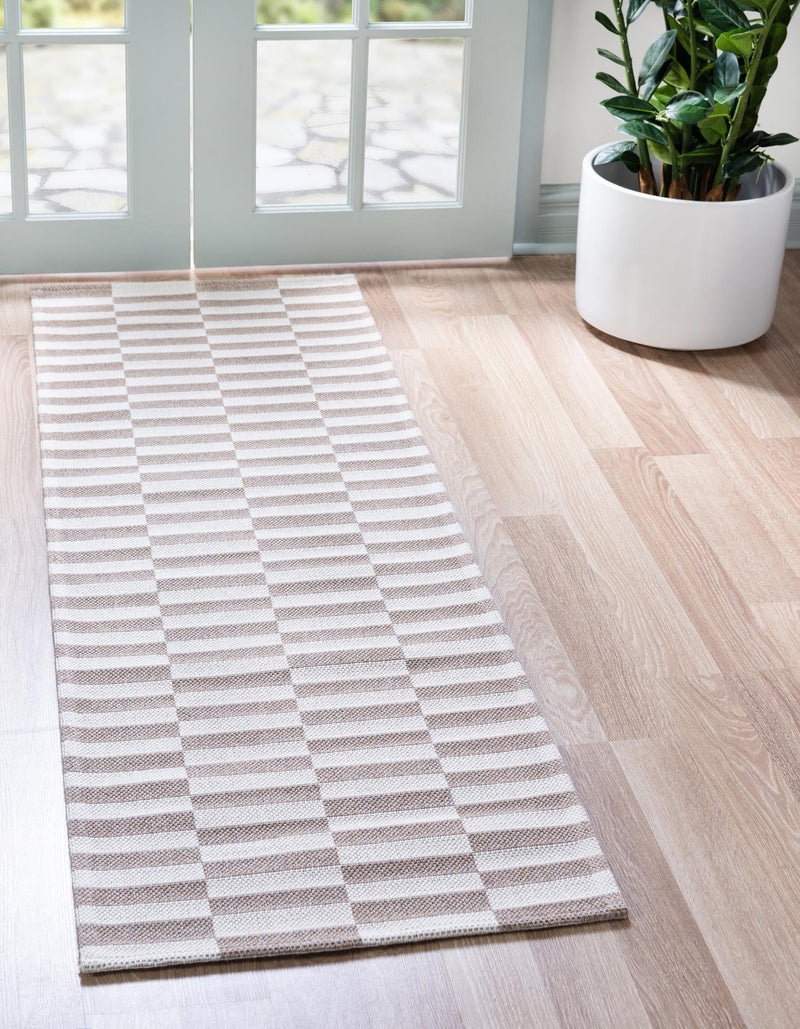 Savannah Elegance Collection Area Rug -  Jekyll Runner Taupe  lifestyle 37