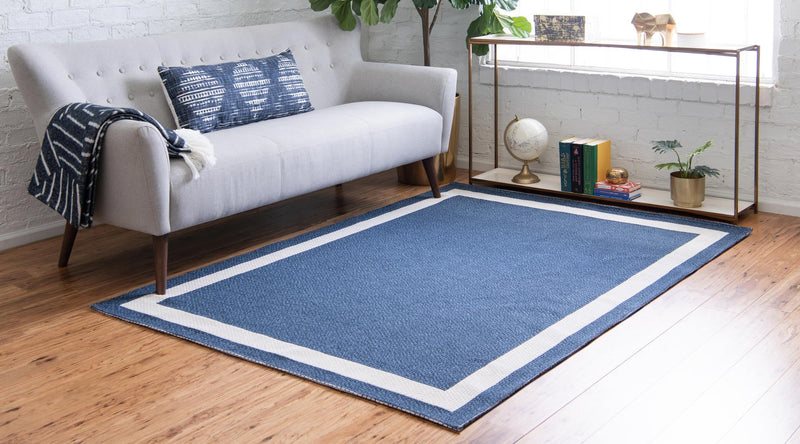 Savannah Elegance Collection Area Rug -  Talahi Rectangle Navy Blue  lifestyle 6