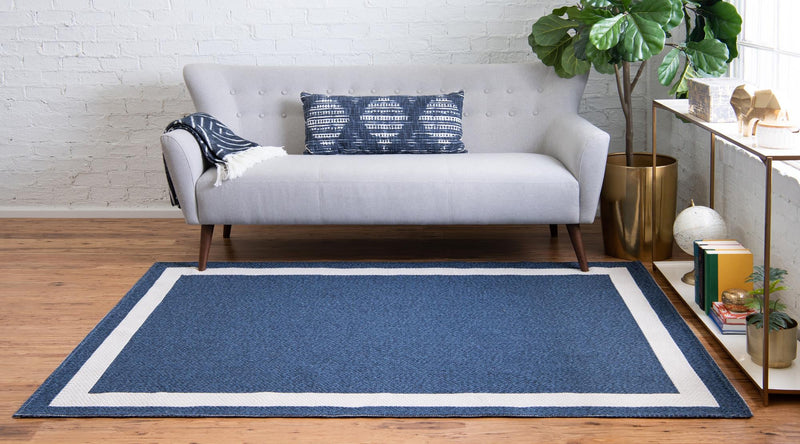 Savannah Elegance Collection Area Rug -  Talahi Rectangle Navy Blue  lifestyle 8