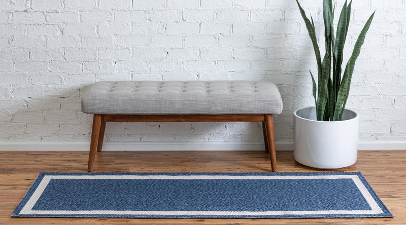 Savannah Elegance Collection Area Rug -  Talahi Runner Navy Blue  lifestyle 34