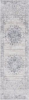 Derbyshire Elegance Collection Area Rug - Buxton Runner Gray  lifestyle 12