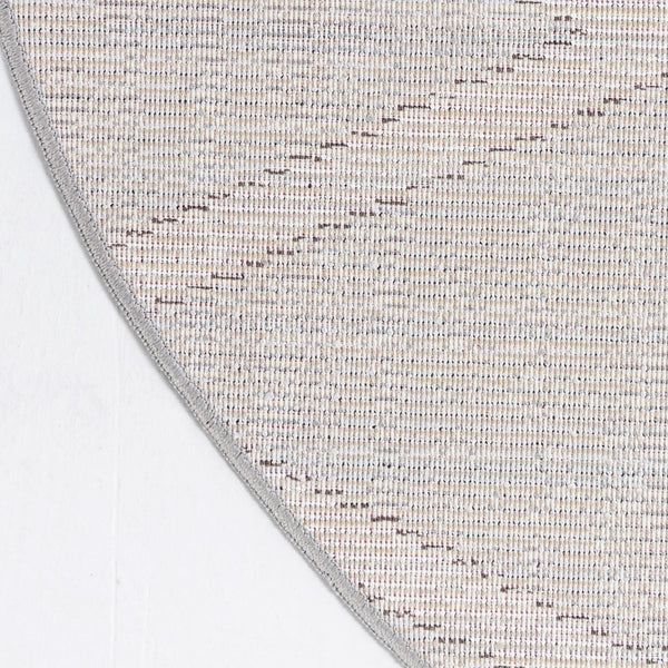 Celestial Luminescence Collection Area Rug - Aurora Round Beige  lifestyle 60