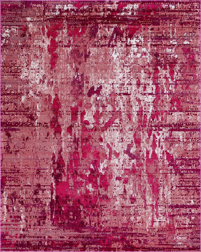Celestial Luminescence Collection Area Rug -  Nebula Rectangle Red  lifestyle 4