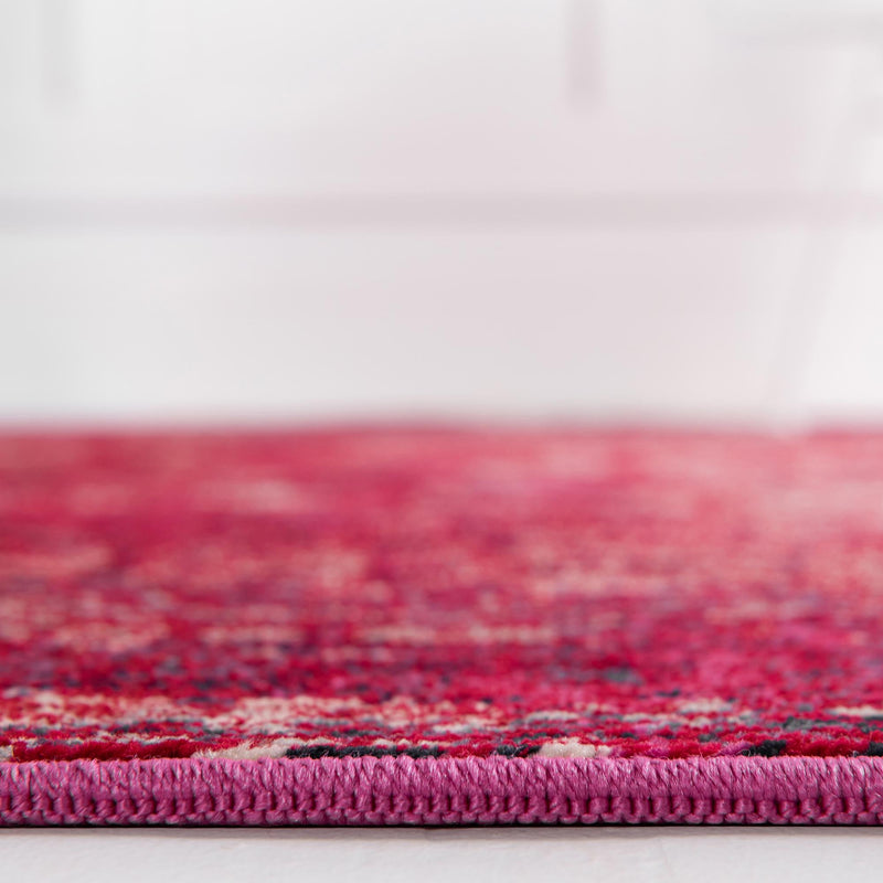 Celestial Luminescence Collection Area Rug -  Nebula Rectangle Red  lifestyle 20