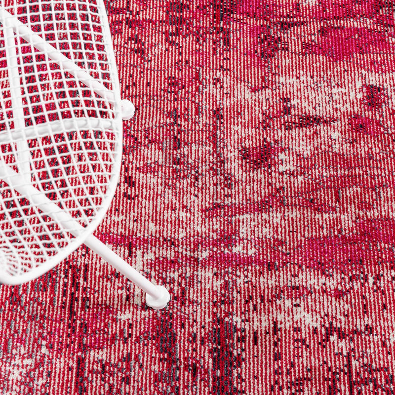 Celestial Luminescence Collection Area Rug -  Nebula Rectangle Red  lifestyle 23