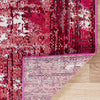 Celestial Luminescence Collection Area Rug -  Nebula Rectangle Red  lifestyle 32