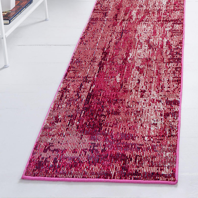 Celestial Luminescence Collection Area Rug -  Nebula Runner Red  lifestyle 49