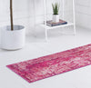 Celestial Luminescence Collection Area Rug -  Nebula Runner Red  lifestyle 60